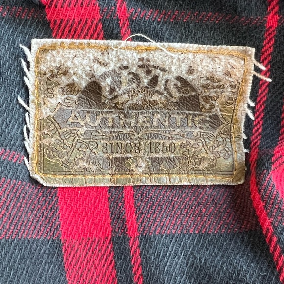 Levi’s VTG 90s Plaid Flannel Lined Denim Jean Trucker Jacket | L - Picture 9 of 9